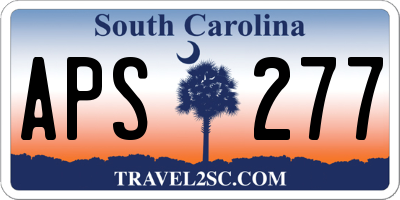 SC license plate APS277