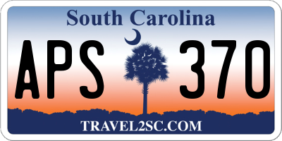 SC license plate APS370