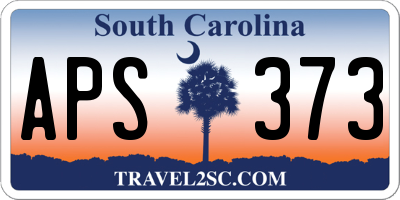 SC license plate APS373