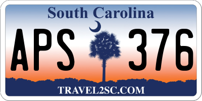 SC license plate APS376