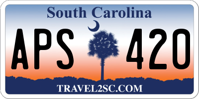SC license plate APS420