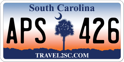SC license plate APS426