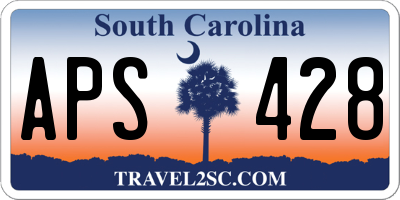 SC license plate APS428