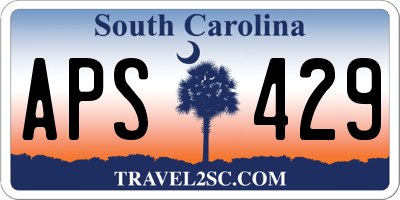 SC license plate APS429