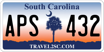 SC license plate APS432