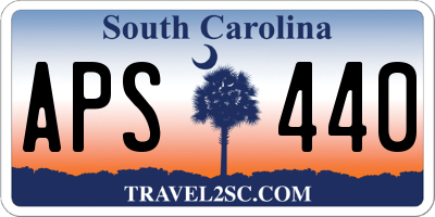 SC license plate APS440