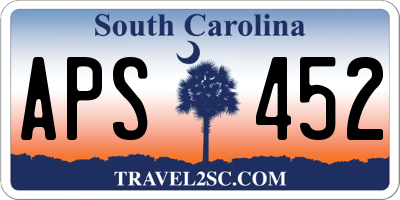 SC license plate APS452