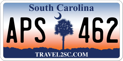 SC license plate APS462