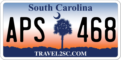 SC license plate APS468