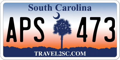 SC license plate APS473