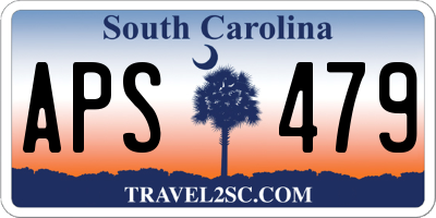 SC license plate APS479