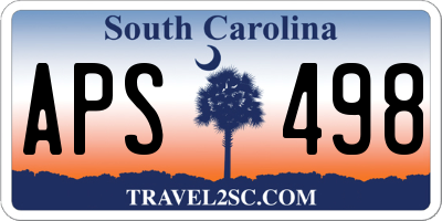 SC license plate APS498