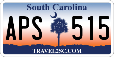 SC license plate APS515