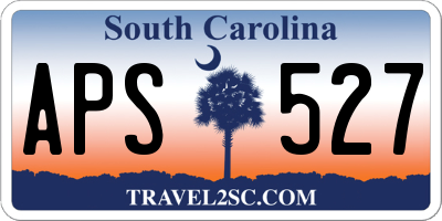 SC license plate APS527