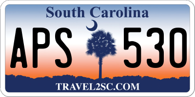 SC license plate APS530