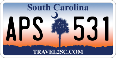 SC license plate APS531