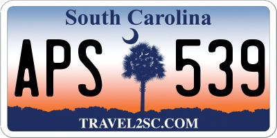 SC license plate APS539