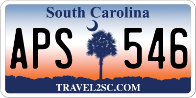 SC license plate APS546