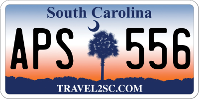 SC license plate APS556