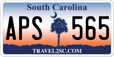 SC license plate APS565