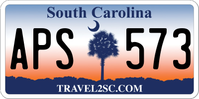 SC license plate APS573