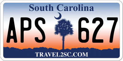 SC license plate APS627
