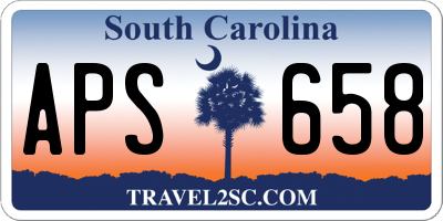 SC license plate APS658