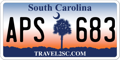 SC license plate APS683