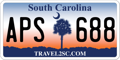 SC license plate APS688