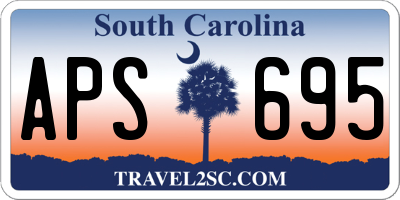 SC license plate APS695