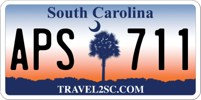 SC license plate APS711