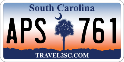 SC license plate APS761
