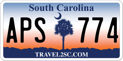 SC license plate APS774