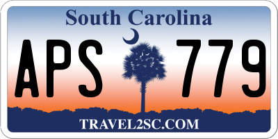 SC license plate APS779