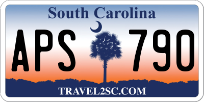 SC license plate APS790
