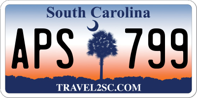 SC license plate APS799