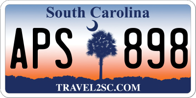 SC license plate APS898