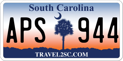 SC license plate APS944