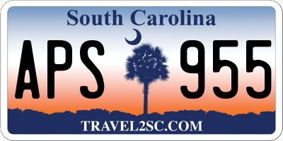 SC license plate APS955