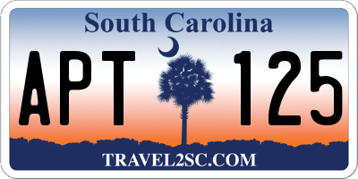 SC license plate APT125