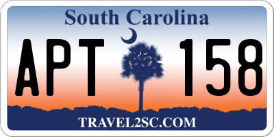 SC license plate APT158