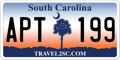 SC license plate APT199