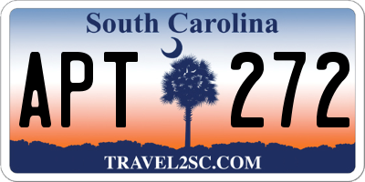 SC license plate APT272