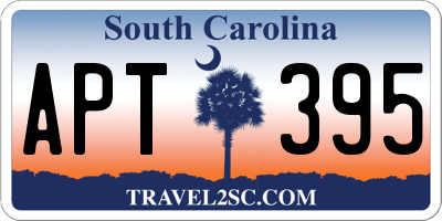 SC license plate APT395