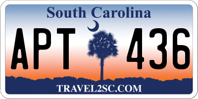 SC license plate APT436