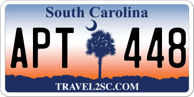 SC license plate APT448