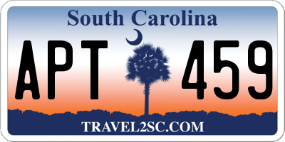SC license plate APT459