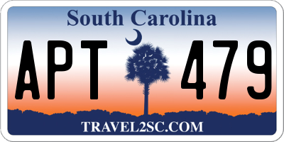 SC license plate APT479