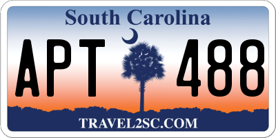SC license plate APT488