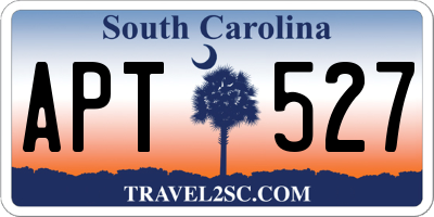 SC license plate APT527
